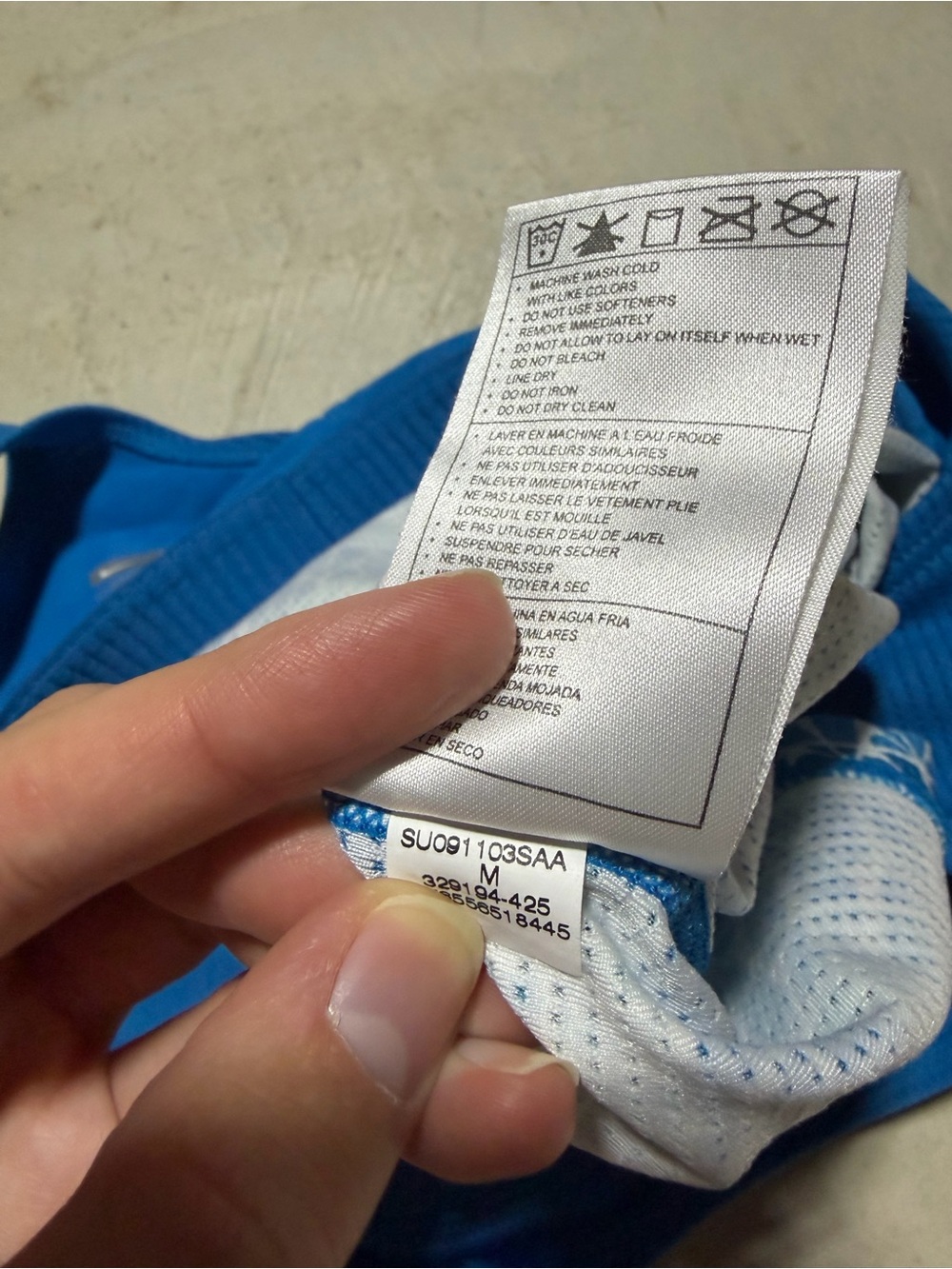 Nike Blue Patterned y2k Racerback Tank medium - Picture 5 of 8